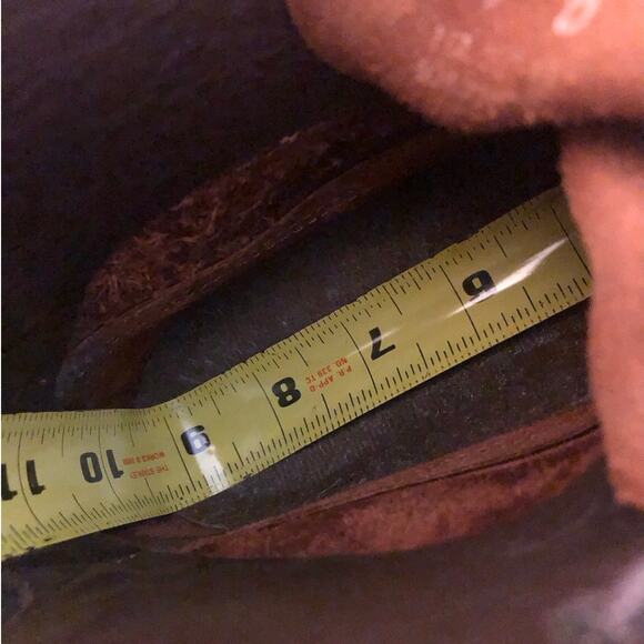 VTG 80s Red Wing Lace-Up Ankle Boots Brown Suede Leather Fringe Kiltie USA 7B - Picture 15 of 15